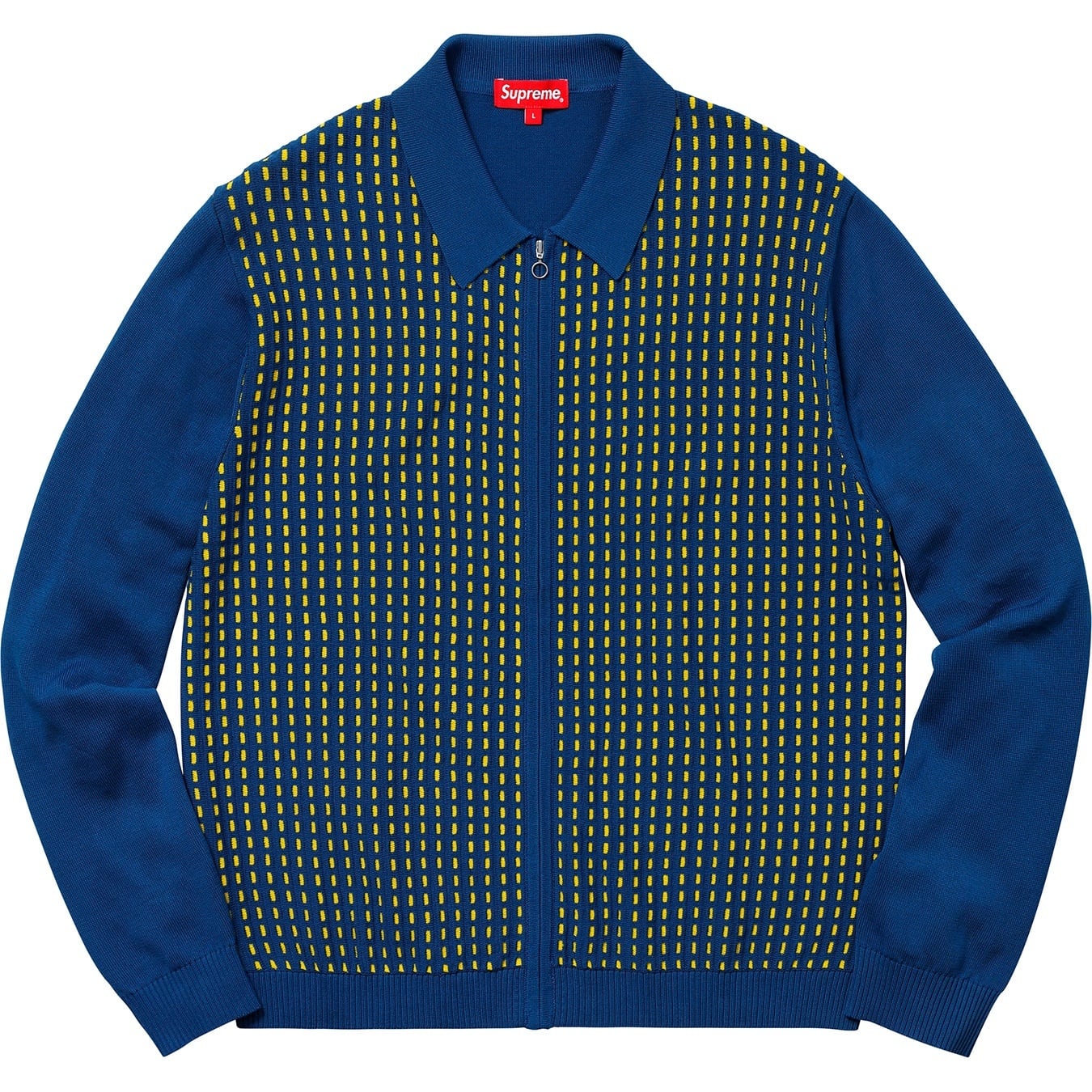 Dashes Zip Up Knit Polo view 3